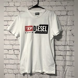 🆕 Diesel Logo White Tee